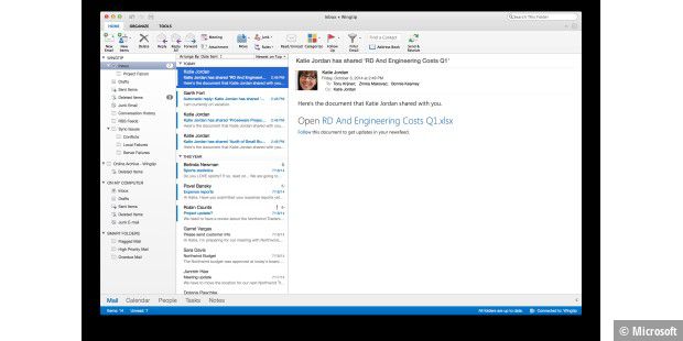 apple email not working on outlook for mac